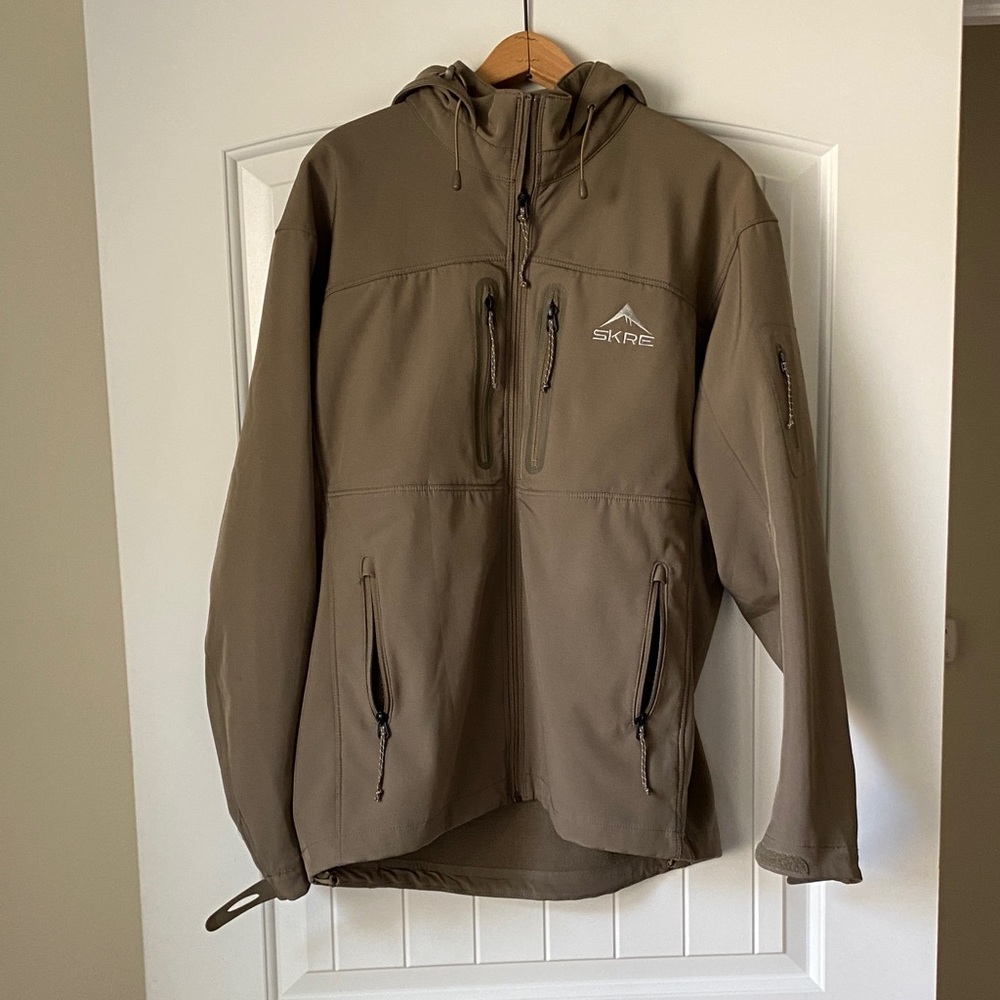 Men's Performance Hooded Jacket - Tan